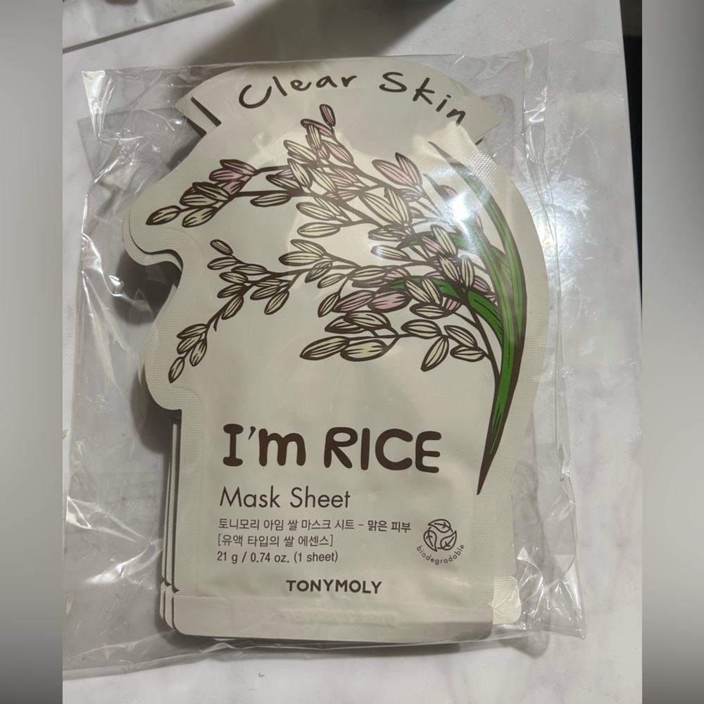 4 packs (40 sheet masks) All New TonyMoly Rice Sheet Mask